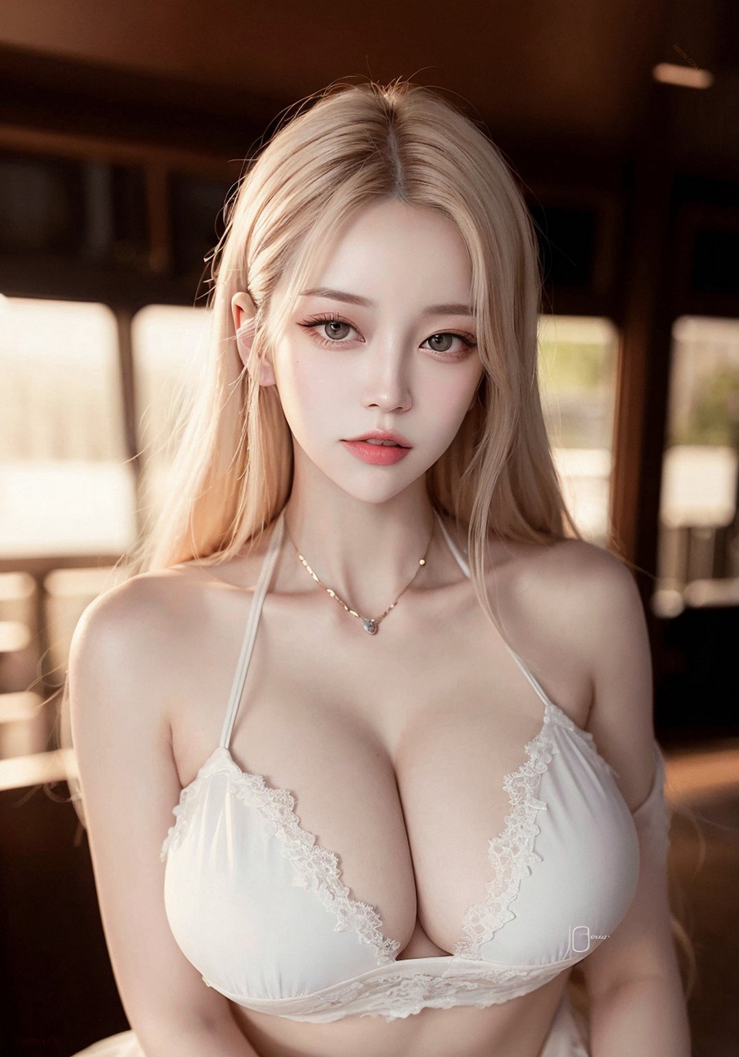 2025最新AI大模型生成童颜巨乳美女图集|现实难及的极致身材美学